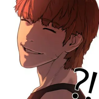 🧃 ?! question, character, man, thinking telegram sticker