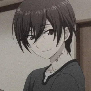 🎟 @vllpend anime, jongen, glimlachend, cartoon, personage, manga telegram sticker