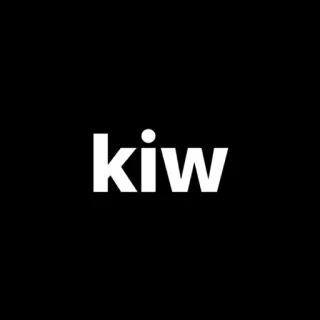 🐺 kiw kiw, brand, logo, simple, text, white telegram sticker