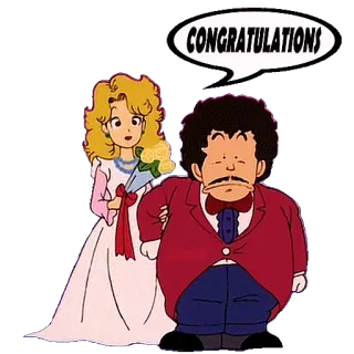 👰 CONGRATULATIONS casamento, parabéns, desenho animado, noiva, noivo, matrimônio, celebração telegram sticker