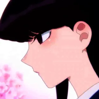 🦋 Komi Shouko Komi Can't Communicate Аниме, Коми не может общаться, Коми Сёко, Аниме девушка, Стикер telegram sticker