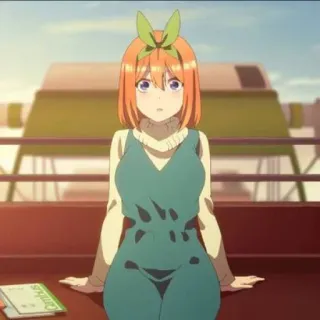 👒 Yotsuba Nakano The Quintessential Quintuplets Anime, Fofo, Garota, Yotsuba Nakano, The Quintessential Quintuplets, Desenho animado telegram sticker