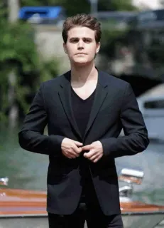 😎 Paul Wesley aktor, mężczyzna, garnitur, celebryta telegram sticker
