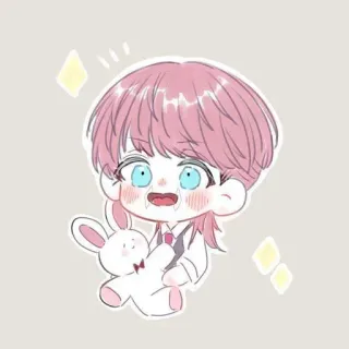 💊 อนิเมะ, การ์ตูน, เด็ก, เด็กผู้ชาย, ของเล่น, กระต่าย, น่ารัก, ประกาย telegram sticker