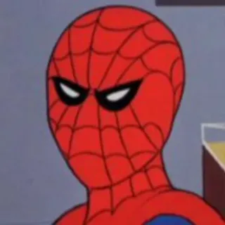 😑 Spider-Man spider-man, marvel, superheld, comic, cartoon telegram sticker