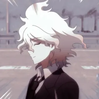 😏 Nagito Komaeda Danganronpa อนิเมะ, เกม, Danganronpa, นากิโตะ โคมาเอดะ telegram sticker