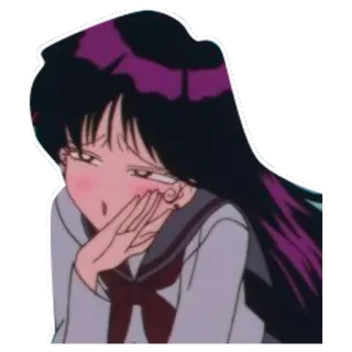 😚 Sailor Mars Sailor Moon sailor mars, rei hino, sailor moon, anime, cartoon telegram sticker