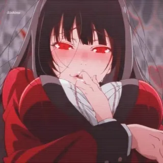👅 anime, girl, red eyes, cute, manga telegram sticker
