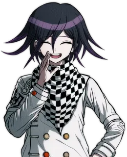 👐 Kokichi Oma Danganronpa V3: Killing Harmony anime, postać, uśmiechnięty, Kokichi Oma, Danganronpa whatsapp sticker