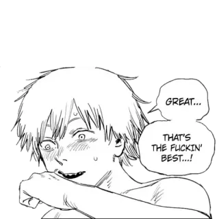 🥵 GREAT... THAT'S THE FUCKIN' BEST...! Anime, Mangá, Adesivo telegram sticker