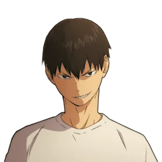 😈 Tobio Kageyama Haikyuu!! Аниме, Манга, Haikyuu, Волейбол, Персонаж, Тобио Кагеяма telegram sticker