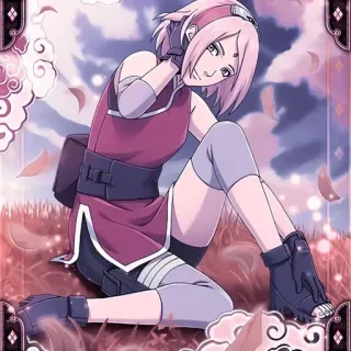 🌸 Sakura Naruto anime, sakura, haruno, ninja, pink hair telegram sticker