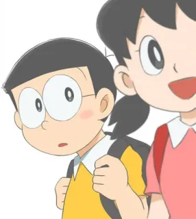 👀 Nobita Doraemon Anime, Cartoon, Figuren, Japanisch whatsapp sticker