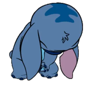 😞 Stitch ดิสนีย์, การ์ตูน, ลิโล่ แอนด์ สติทช์, เอเลี่ยน, น่ารัก telegram sticker
