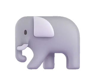 🐘 elephant, animal, mammal, gray, cute, zoo, wildlife telegram sticker