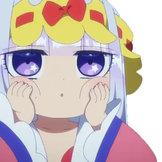 😱 Kanna Kamui Miss Kobayashi's Dragon Maid Anime, Naga, Imut, Kanna, Kanna Kamui, Miss Kobayashi's Dragon Maid, Chibi whatsapp sticker