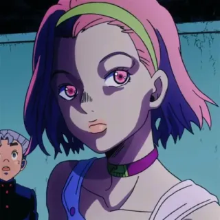 🍡 Anime, Cartoon, Figur, Pinke Haare, Mädchen telegram sticker