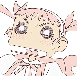 😱 anime, takut, terkejut, kartun, karakter telegram sticker