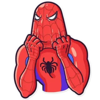 😱 Spider-Man Spider-Man, héros, dessin animé, Marvel, super-héros telegram sticker