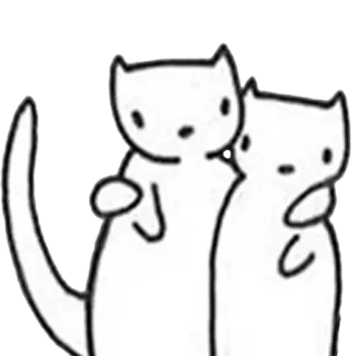 ❤️‍🩹 cat, cats, animals, cute, cartoon, sticker telegram sticker