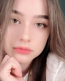 💕 mulher, rosto, retrato, beleza, pessoa, mulher, garota telegram sticker