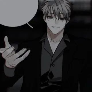 🍶 anime, manga, man, suit, character, art telegram sticker