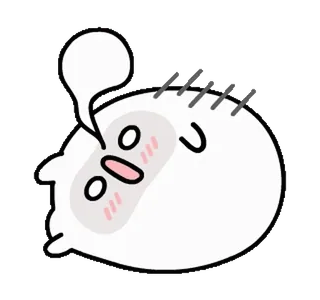 ☠ carino, cartone animato, divertente, espressione, blob, kawaii telegram sticker