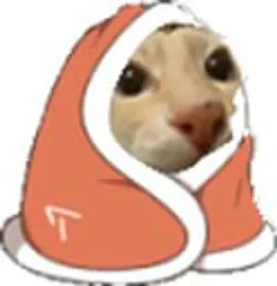 😊 Katze, Decke, traurig, süß, Meme telegram sticker