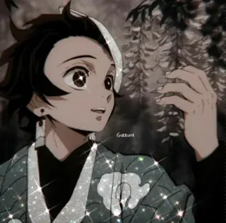 🥀 Tanjiro Kamado Demon Slayer Anime, Demon Slayer, Tanjiro, Étincelle, Fanart telegram sticker