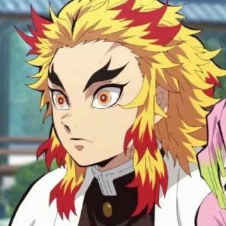 🔥 Rengoku Kyoujurou Demon Slayer アニメ, 鬼滅の刃, 煉獄, 杏寿郎, 火, 炎 telegram sticker