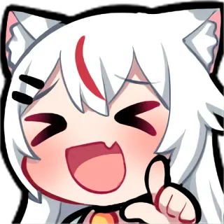 😆 Anime, Kawaii, Katze, Süß, Chibi, Cartoon telegram sticker