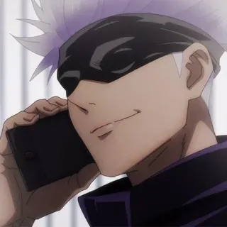🚕 Gojo Satoru Jujutsu Kaisen anime, gojo, satoru, jujutsu kaisen, manga whatsapp sticker
