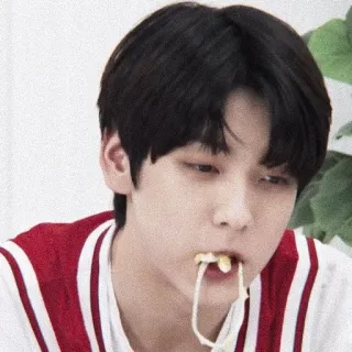 🎐 comendo, comida, macarrão, retrato, pessoa whatsapp sticker