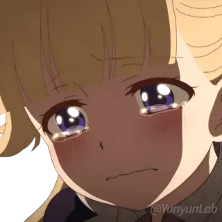 😭 Anime, Menangis, Sedih, Emosional, Gadis, Air mata, Kesal telegram sticker