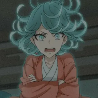 📎 Tatsumaki One-Punch Man Anime, One-Punch Man, Tatsumaki, Enojado, Personaje telegram sticker