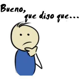 🤔 pensando, desenho, pergunta, ideia, dúvida, confuso telegram sticker