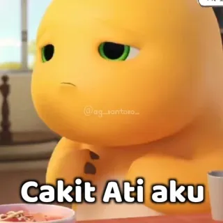 🙃 Cakit Ati aku Dino, Dinosaurier, Cartoon telegram sticker