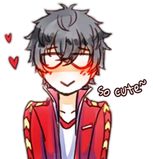 🤩 So cute~ lindo, anime, dibujos animados, corazones telegram sticker