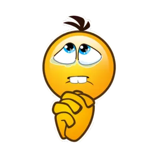 🙏 emoji, pleading, hands, crying, sad telegram sticker