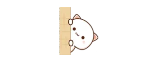 👀 猫, かわいい, カワイイ, 覗く, 動物 telegram sticker
