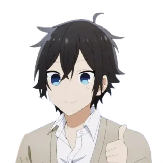👍 Anime, Daumen hoch, Charakter, Süß, Freundlich telegram sticker