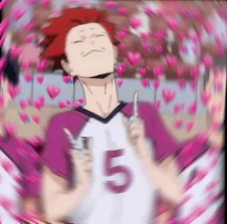 💔 Tendō Satori Haikyu!! Anime, Haikyuu, Tendou, Satori, Corazón telegram sticker