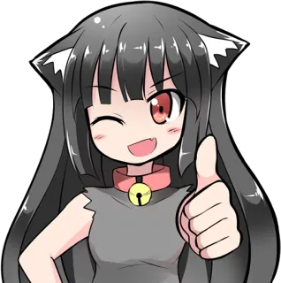 KuroChan :: @line_stickers telegram stickers