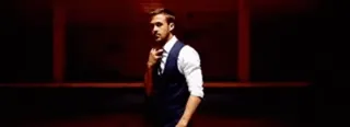 😶 Ryan Gosling acteur, portret, man, pak, Ryan Gosling, beroemdheid telegram sticker