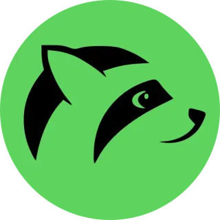 😻 raton laveur, animal, mascotte, logo, faune whatsapp sticker