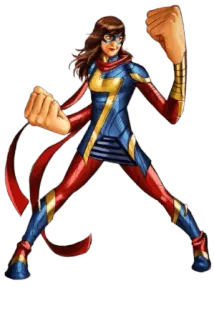 ⚡ Ms. Marvel Ms. Marvel, superhero, comic book, female superhero, Marvel telegram sticker