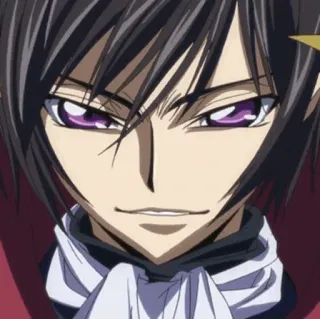 🥀 Lelouch Lamperouge Code Geass 애니메이션,  를르슈, 코드 기아스, 만화, 캐릭터 telegram sticker