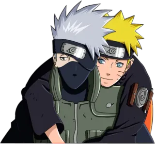 😥 Naruto anime, manga, Kakashi, friendship, characters telegram sticker