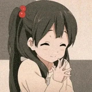 💛 アニメ, 女の子, 漫画, かわいい, 笑顔, キャラクター telegram sticker