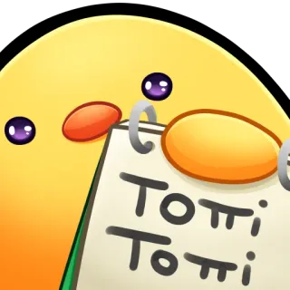 🐤 Totti
Totti dibujos animados, Totti, escritura, lindo, pegatina whatsapp sticker